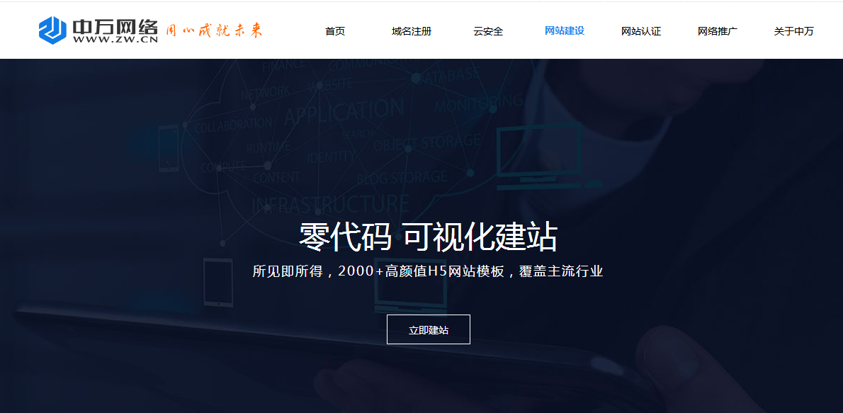 中萬網絡自助建站系統