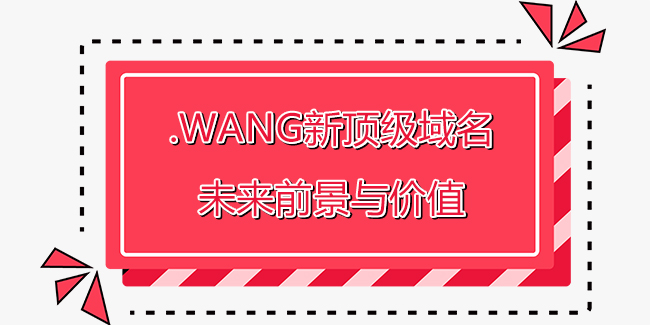 .wang新頂級域名未來前景與價值
