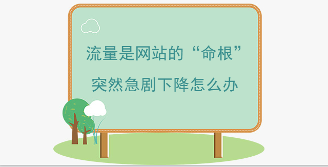 流量是網站的“命根” 突然急劇下降怎么辦
